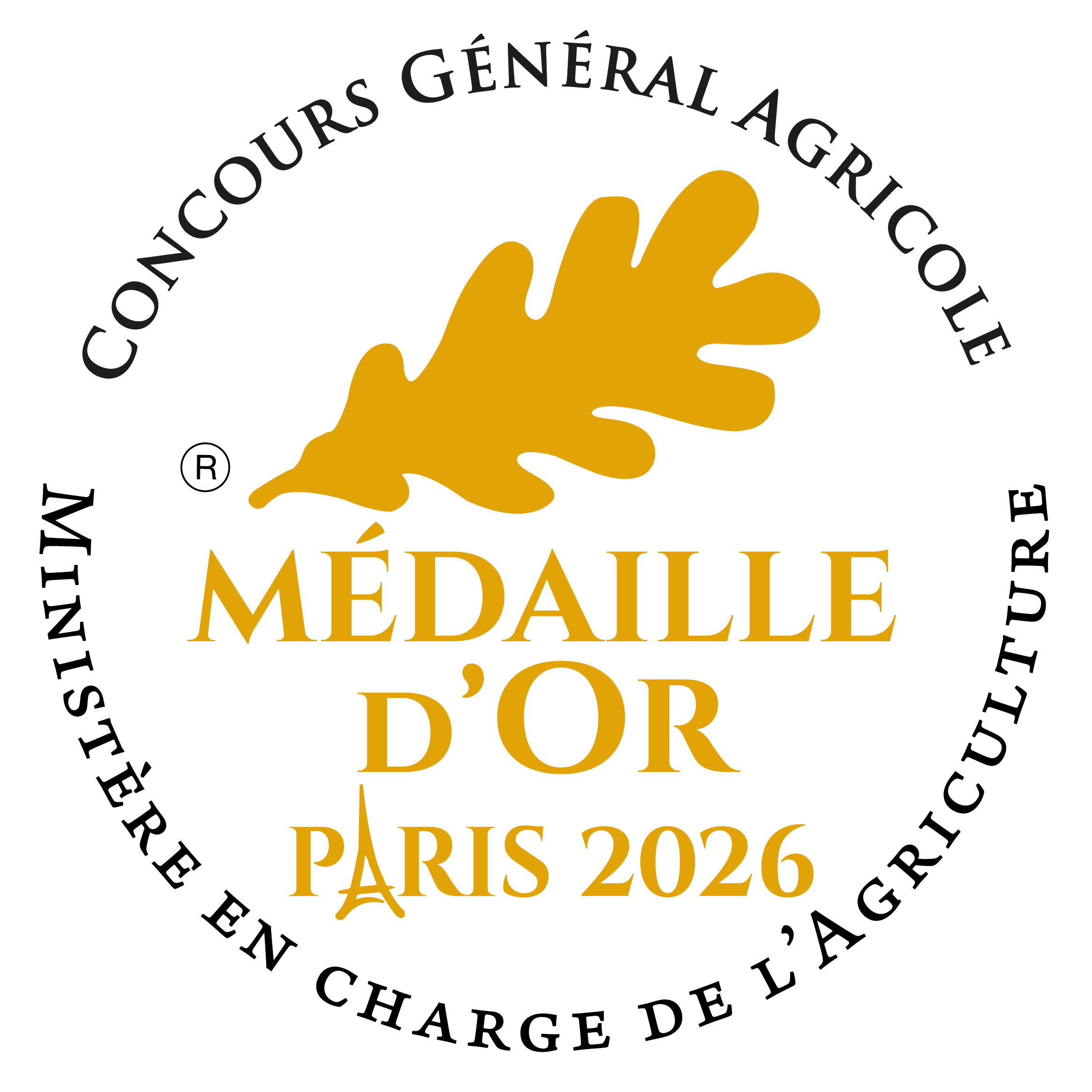Médaille Or – Concours Général Agricole de Paris